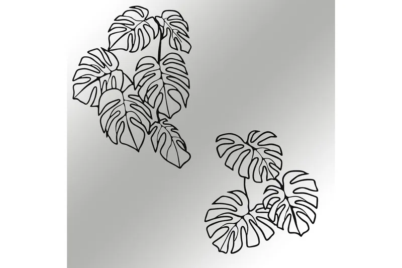 Spirit Leaf Väggdekor - Svart - Inredning - Väggdekor - Skylt - Plåtskyltar