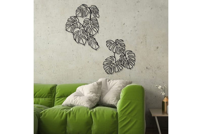 Spirit Leaf Väggdekor - Svart - Inredning - Väggdekor - Skylt - Plåtskyltar