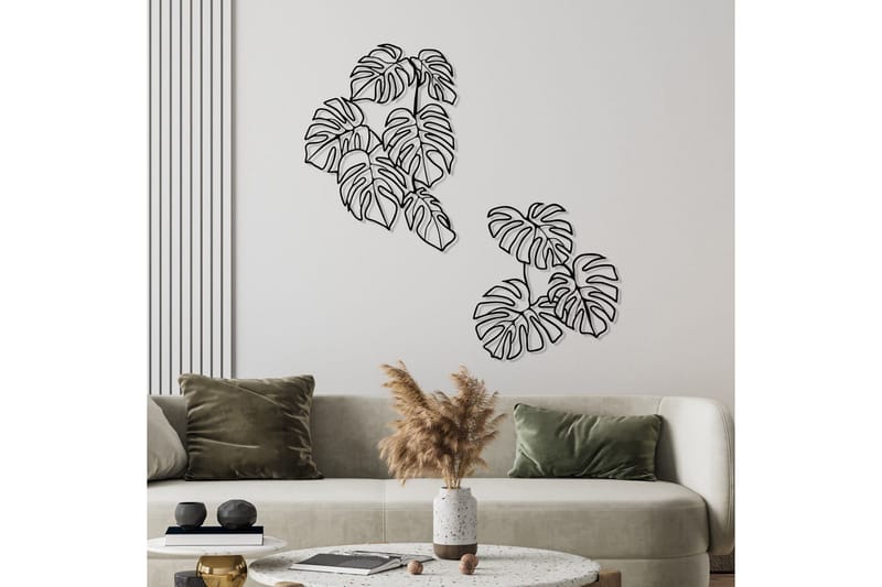 Spirit Leaf Väggdekor - Svart - Inredning - Väggdekor - Skylt - Plåtskyltar