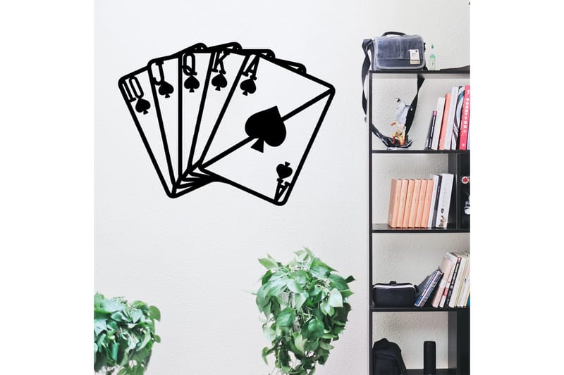 Square Ace Väggdekor - Svart - Inredning - Väggdekor - Skylt - Plåtskyltar