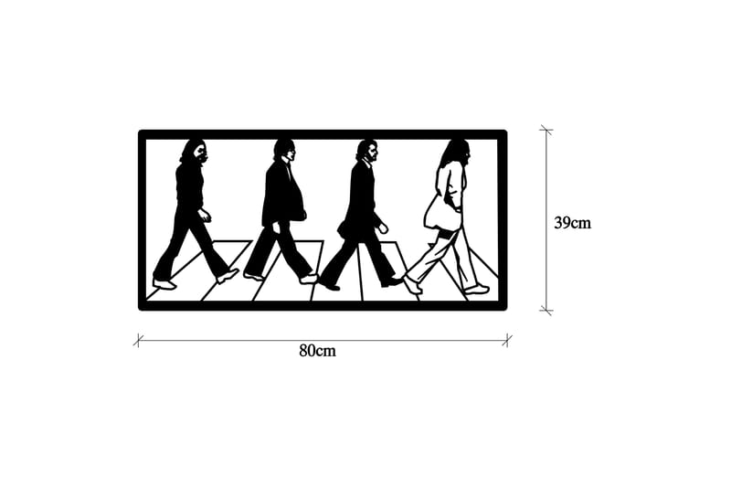 The Beatles Väggdekor - Svart - Inredning - Väggdekor - Skylt - Plåtskyltar
