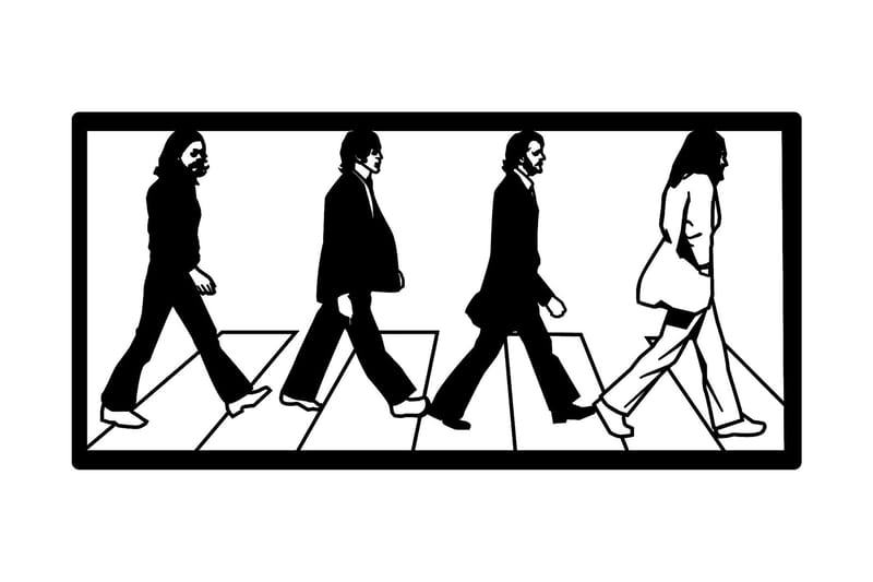 The Beatles Väggdekor - Svart - Inredning - Väggdekor - Skylt - Plåtskyltar