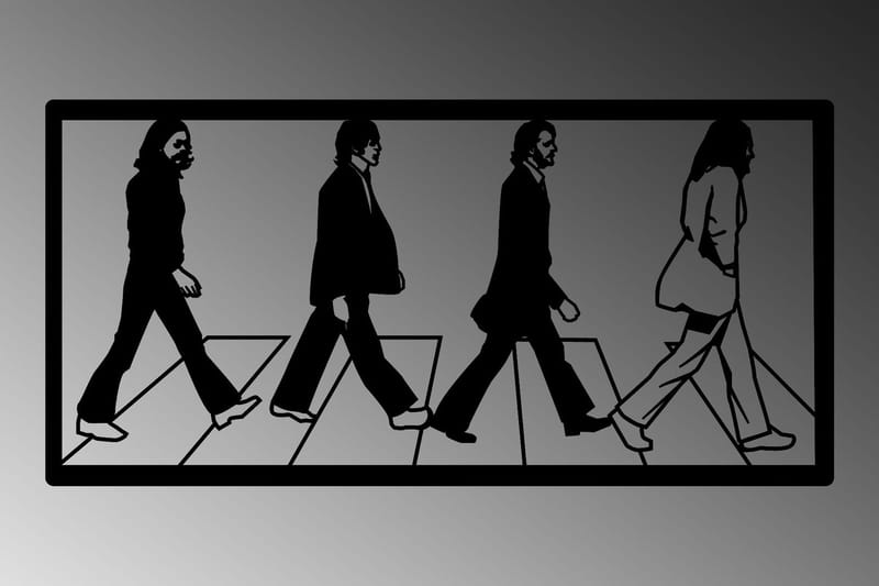 The Beatles Väggdekor - Svart - Inredning - Väggdekor - Skylt - Plåtskyltar