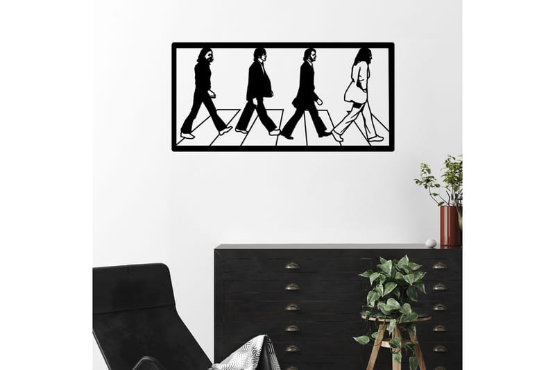The Beatles Väggdekor - Svart - Inredning - Väggdekor - Skylt - Plåtskyltar