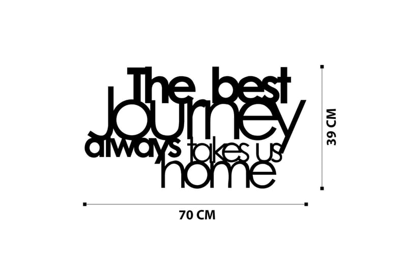 The Best Lourney Always Väggdekor - Svart - Inredning - Väggdekor - Skylt - Plåtskyltar