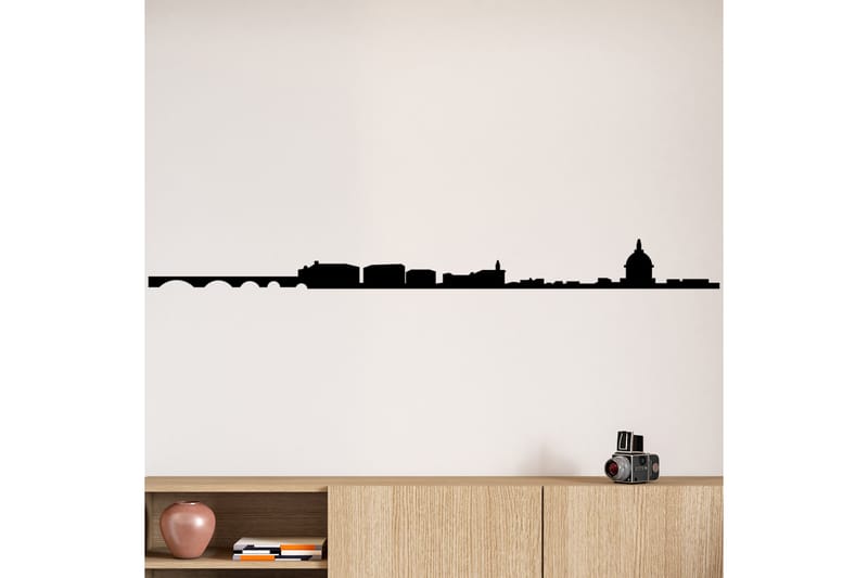 Toulouse Skyline Väggdekor - Svart - Inredning - Väggdekor - Skylt - Plåtskyltar