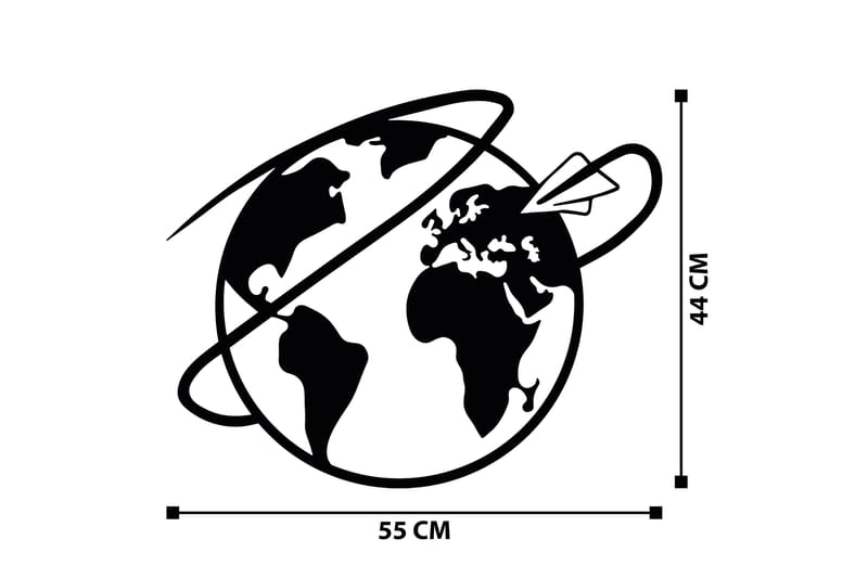 Travel Väggdekor - Svart - Inredning - Väggdekor - Skylt - Plåtskyltar