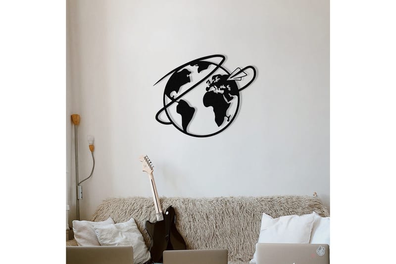 Travel Väggdekor - Svart - Inredning - Väggdekor - Skylt - Plåtskyltar