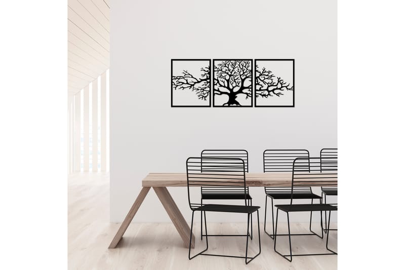 Tree 10 Väggdekor - Svart - Inredning - Väggdekor - Skylt - Plåtskyltar