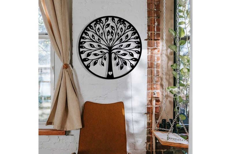 Tree branches Väggdekor - Svart - Inredning - Väggdekor - Skylt - Plåtskyltar