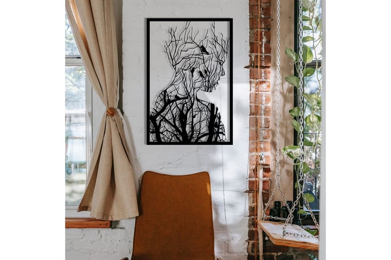 Tree branches Väggdekor - Svart - Inredning - Väggdekor - Skylt - Plåtskyltar