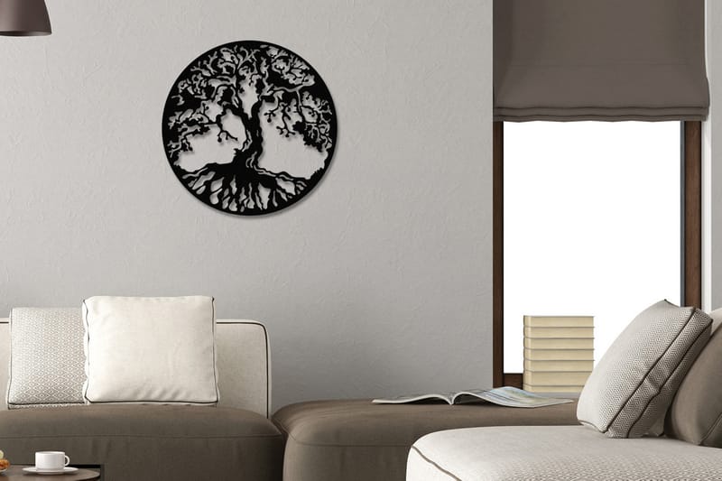 Tree Väggdekor - Svart - Inredning - Väggdekor - Skylt - Plåtskyltar