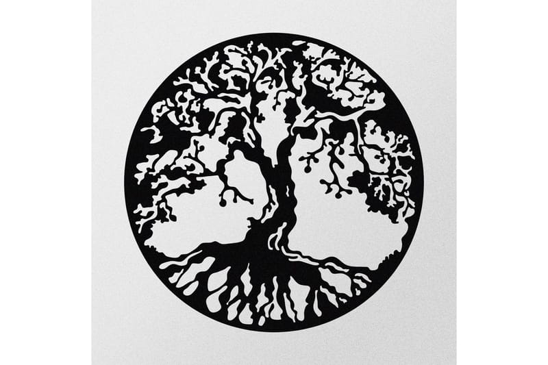 Tree Väggdekor - Svart - Inredning - Väggdekor - Skylt - Plåtskyltar
