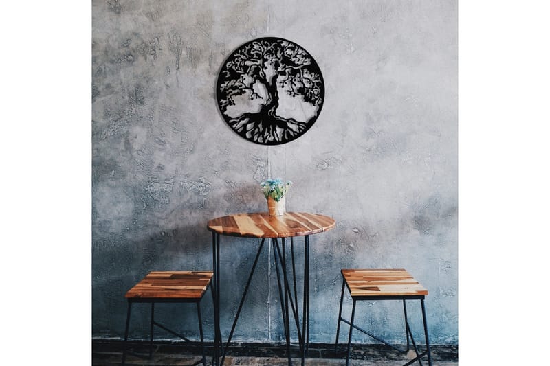 Tree Väggdekor - Svart - Inredning - Väggdekor - Skylt - Plåtskyltar
