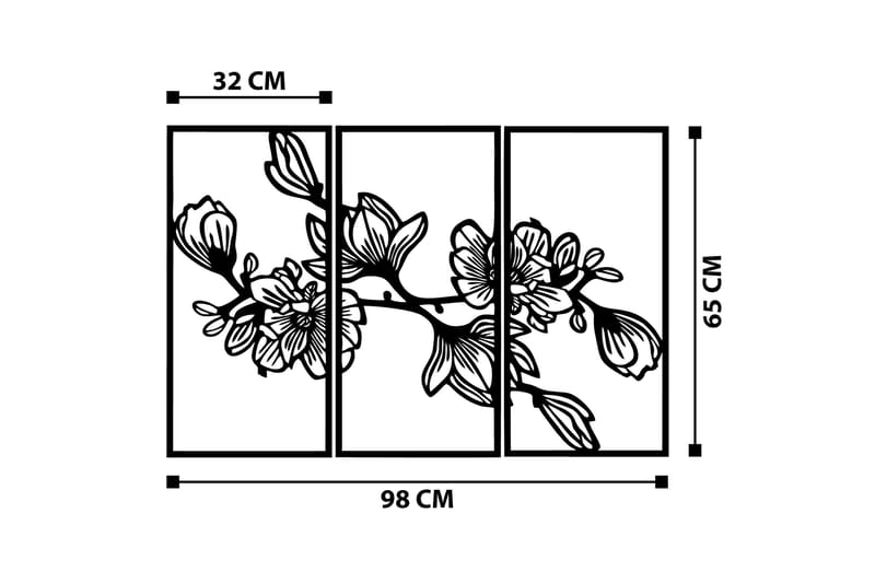 Utopia Väggdekor - Svart - Inredning - Väggdekor - Skylt - Plåtskyltar