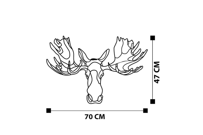 Vaveyla 2 Väggdekor - Svart - Inredning - Väggdekor - Skylt - Plåtskyltar