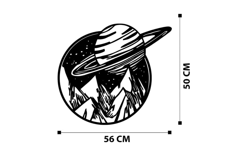 Venus Väggdekor - Svart - Inredning - Väggdekor - Skylt - Plåtskyltar