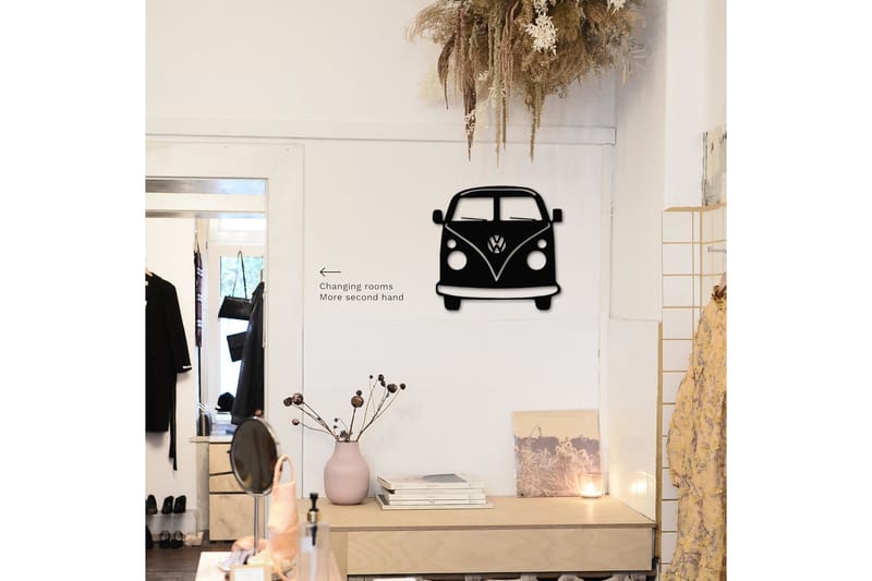 Vosvos Metal Decor Väggdekor - Svart - Inredning - Väggdekor - Skylt - Plåtskyltar