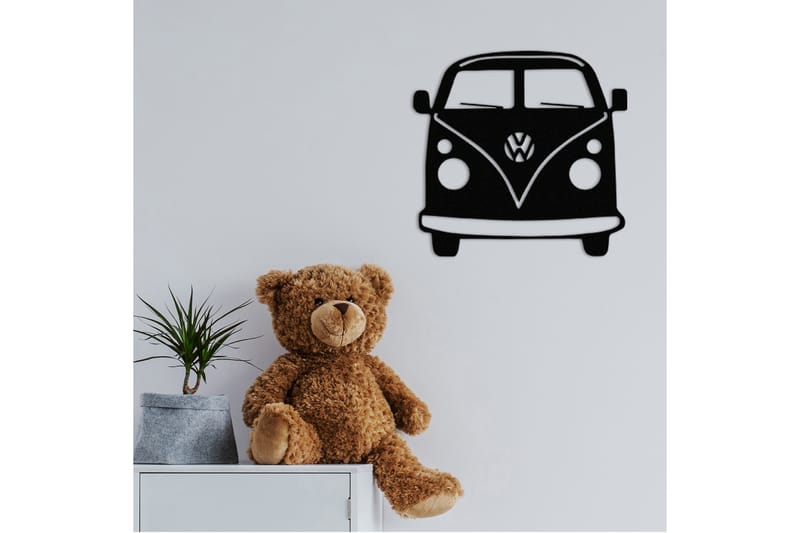 Vosvos Metal Decor Väggdekor - Svart - Inredning - Väggdekor - Skylt - Plåtskyltar