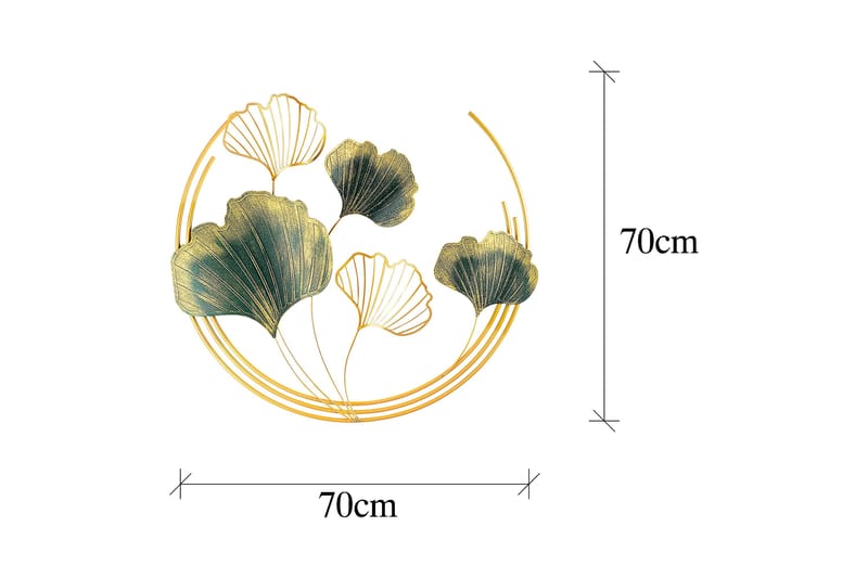 Weifang Väggdekor - Grön/Guld - Inredning - Väggdekor - Skylt - Plåtskyltar