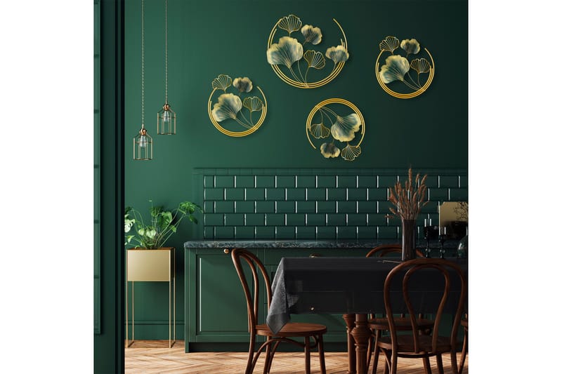 Weifang Väggdekor - Grön/Guld - Inredning - Väggdekor - Skylt - Plåtskyltar