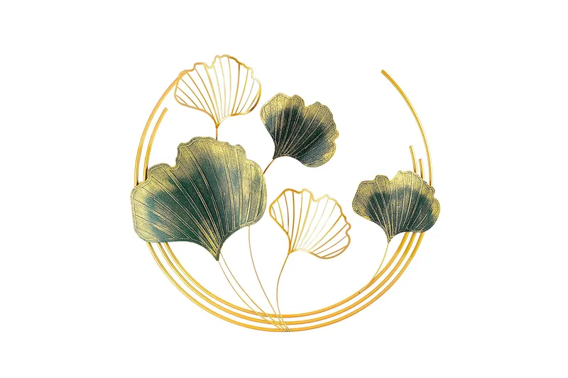 Weifang Väggdekor, Grön/Guld