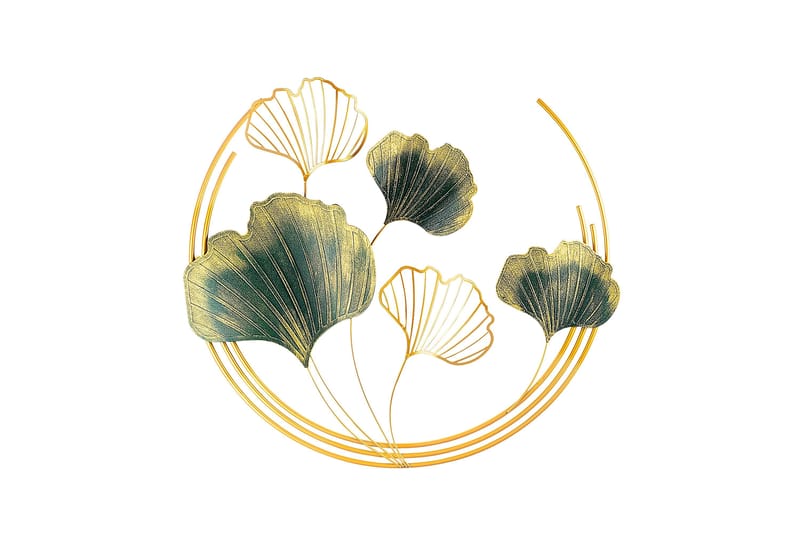 Weifang Väggdekor, Grön/Guld