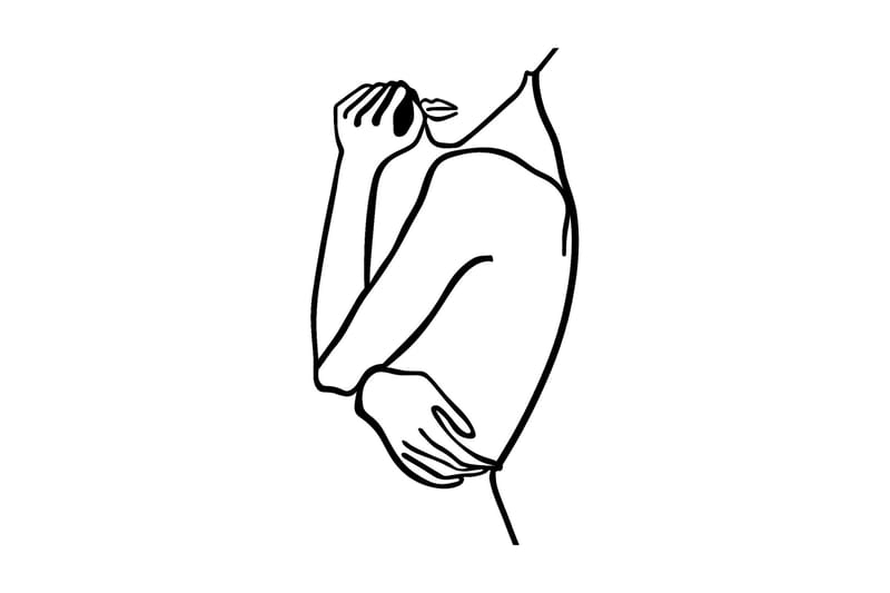 Woman 2 Väggdekor - Svart - Inredning - Väggdekor - Skylt - Plåtskyltar