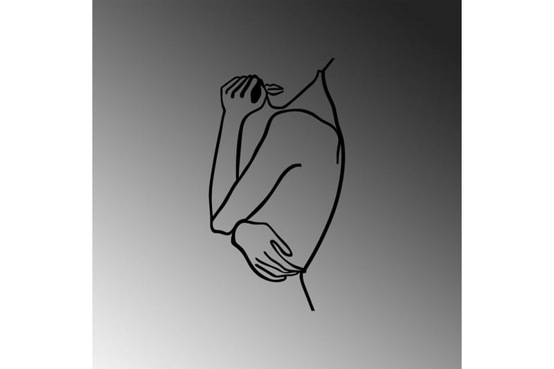 Woman 2 Väggdekor - Svart - Inredning - Väggdekor - Skylt - Plåtskyltar