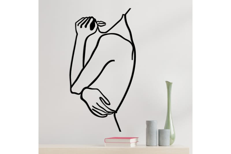 Woman 2 Väggdekor - Svart - Inredning - Väggdekor - Skylt - Plåtskyltar