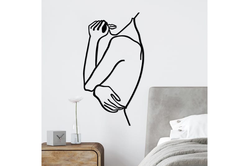 Woman 2 Väggdekor - Svart - Inredning - Väggdekor - Skylt - Plåtskyltar