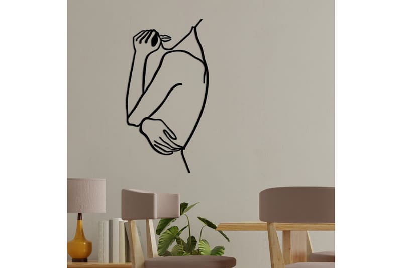 Woman 2 Väggdekor - Svart - Inredning - Väggdekor - Skylt - Plåtskyltar