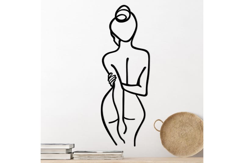 Woman Body Väggdekor - Svart - Inredning - Väggdekor - Skylt - Plåtskyltar