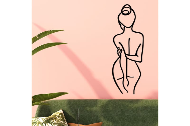 Woman Body Väggdekor - Svart - Inredning - Väggdekor - Skylt - Plåtskyltar