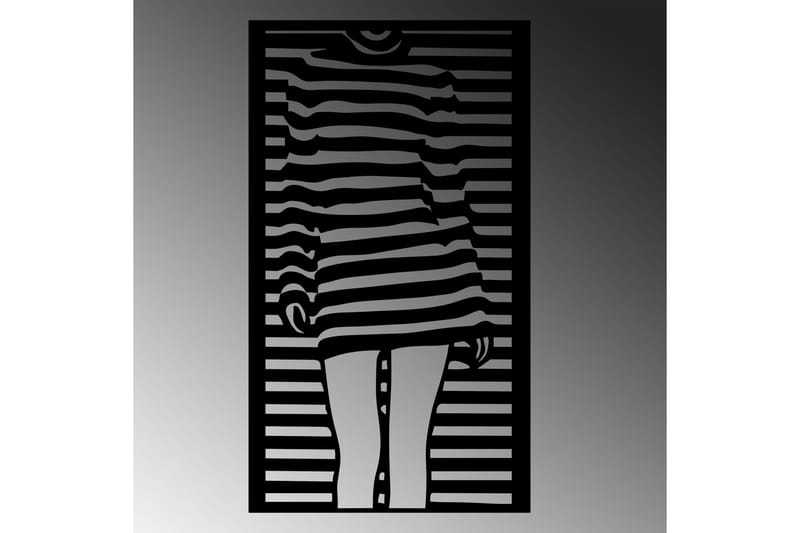 Woman Dress Väggdekor - Svart - Inredning - Väggdekor - Skylt - Plåtskyltar