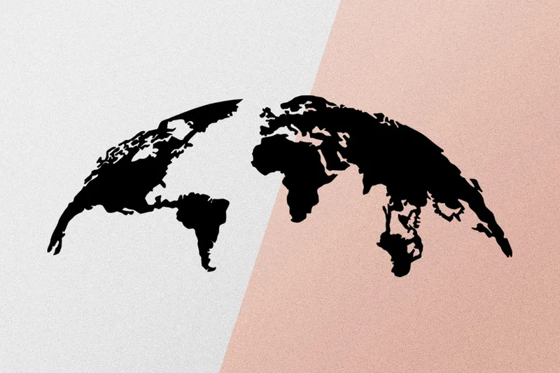 World Map 1 Large Väggdekor - Svart - Inredning - Väggdekor - Skylt - Plåtskyltar