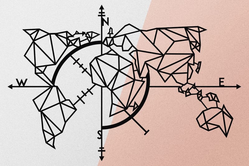 World Map Metal Decor 2 Väggdekor - Svart - Inredning - Väggdekor - Skylt - Plåtskyltar