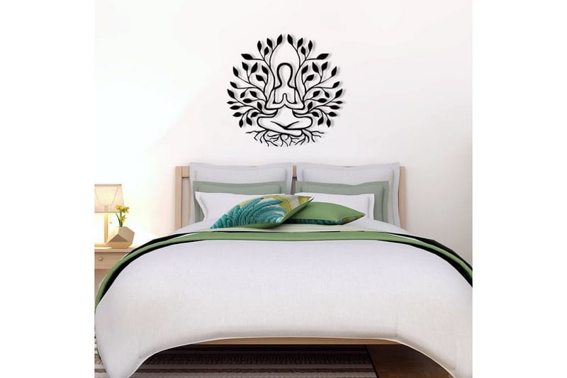 Yoga Väggdekor - Svart - Inredning - Väggdekor - Skylt - Plåtskyltar