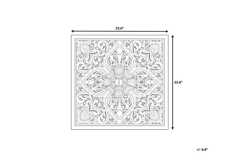 Yonora Väggdekoration 60 cm - Trä/Natur - Inredning - Väggdekor - Skylt - Plåtskyltar