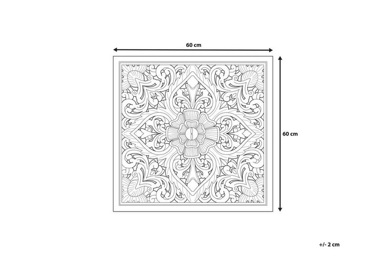 Yonora Väggdekoration 60 cm - Trä/Natur - Inredning - Väggdekor - Skylt - Plåtskyltar