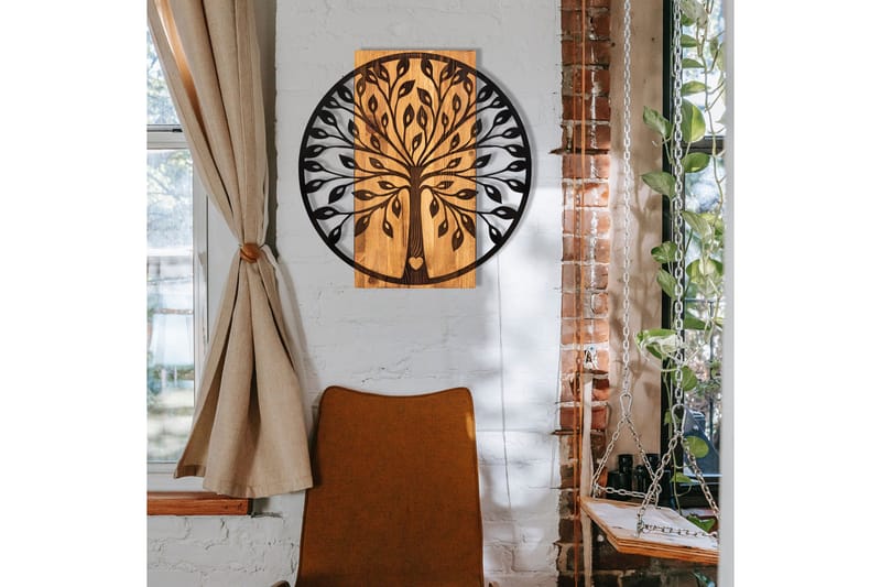 Zehre Väggdekor - Svart/Valnöt - Inredning - Väggdekor - Skylt - Plåtskyltar