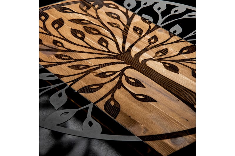 Zehre Väggdekor - Svart/Valnöt - Inredning - Väggdekor - Skylt - Plåtskyltar