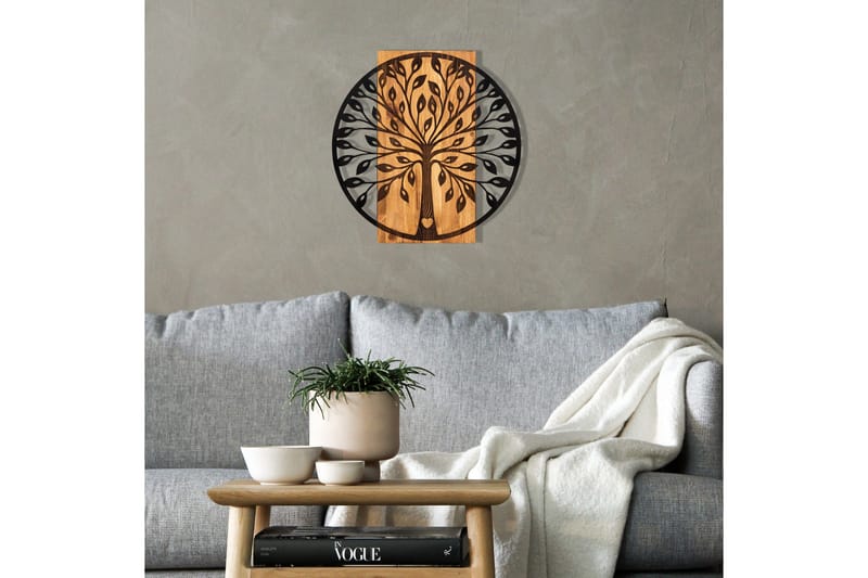 Zehre Väggdekor - Svart/Valnöt - Inredning - Väggdekor - Skylt - Plåtskyltar