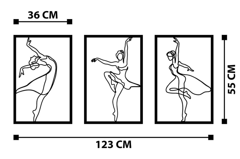 Zumra Väggdekor - Svart - Inredning - Väggdekor - Skylt - Plåtskyltar