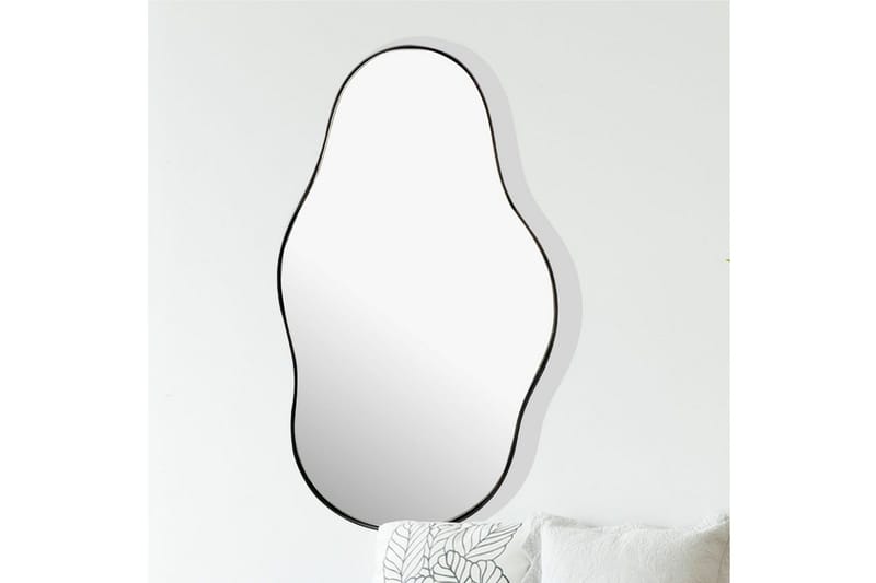 Spegel Wohnling Asymmetrisk metallram oval 80 cm - Inredning - Speglar - Väggspegel
