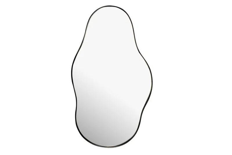 Spegel Wohnling Asymmetrisk metallram oval 80 cm, undefined