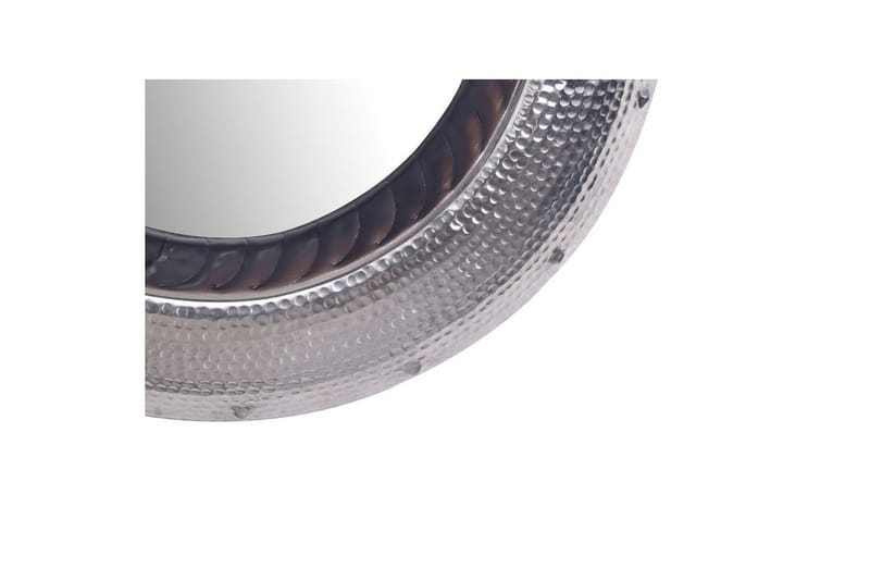 Spegel Wohnling Modern vågig metallram rund 74 cm - Inredning - Speglar - Väggspegel
