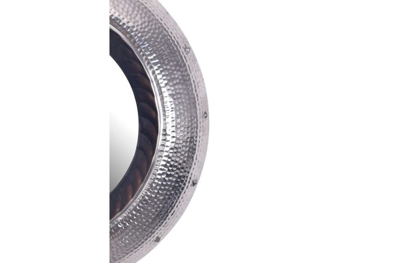 Spegel Wohnling Modern vågig metallram rund 74 cm - Inredning - Speglar - Väggspegel