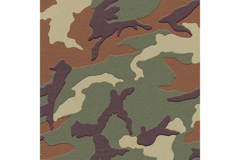 Camouflage Tapet Boys & Girls Ovävd - AS Creation - Barntapet - Vinyltapet