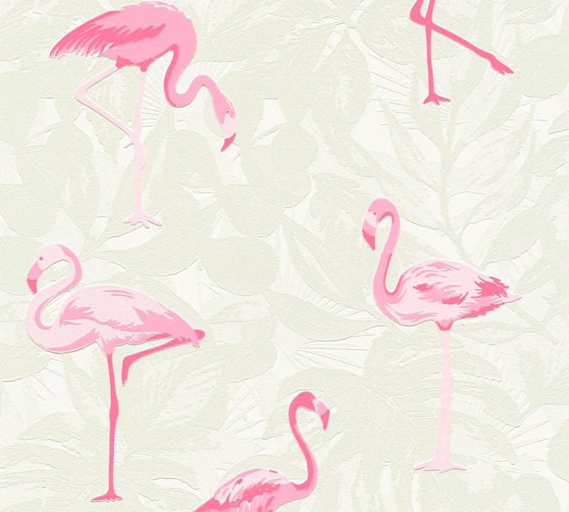 Flamingo Tapet Boys & Girls Ovävd Rosa - AS Creation - Inredning - Väggdekor - Tapet & tapettillbehör - Barntapet